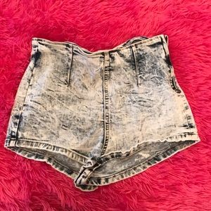 Distressed shorts
